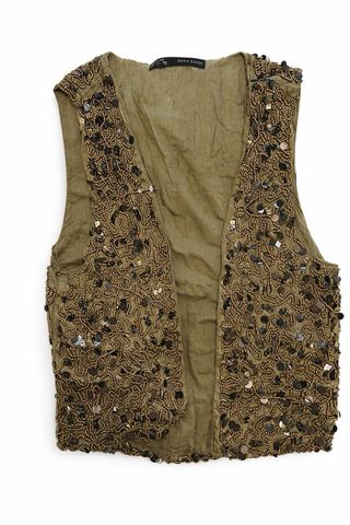 Chaleco lentejuelas Zara
