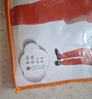 Disfraz Mono Rojo Talla 13-15 Con Careta