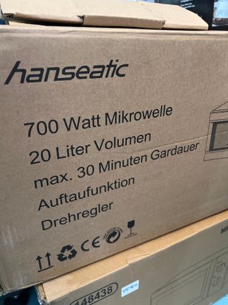 Microondas Hanseatic Negro
