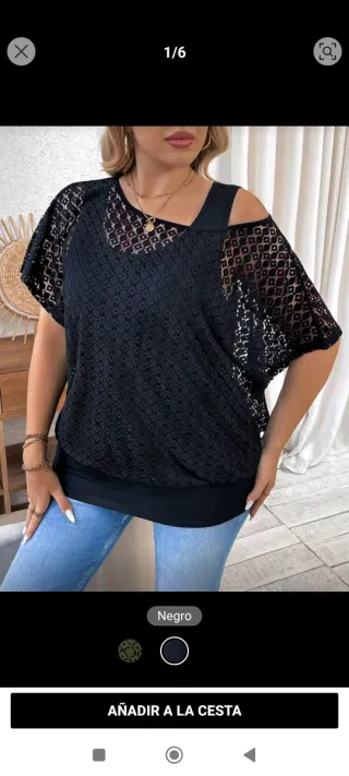 Camiseta negra mujer talla XL + REGALO