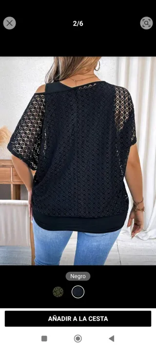 Camiseta negra mujer talla XL + REGALO
