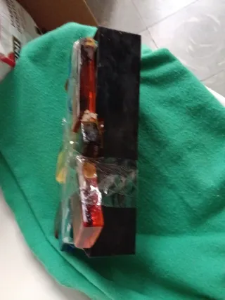 Lámpara Vintage Vidrio y Plástico