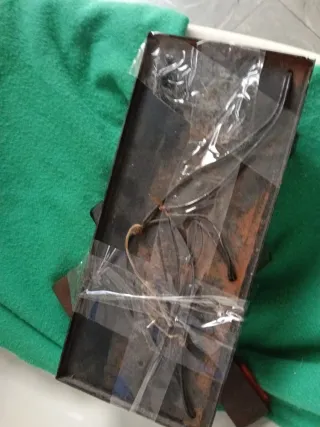 Lámpara Vintage Vidrio y Plástico