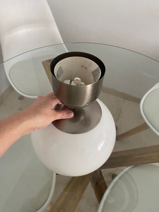 Lámpara techo colgante Ikea blanca