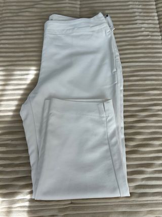 Pantalón blanco cropped Pimkie – largo tobillero