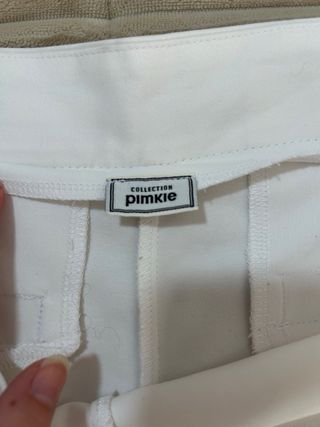 Pantalón blanco cropped Pimkie – largo tobillero