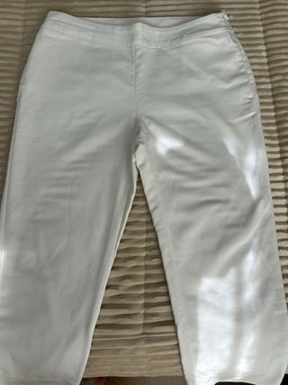 Pantalón blanco cropped Pimkie – largo tobillero