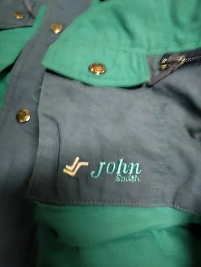 Chaqueta vintage John azul y verde