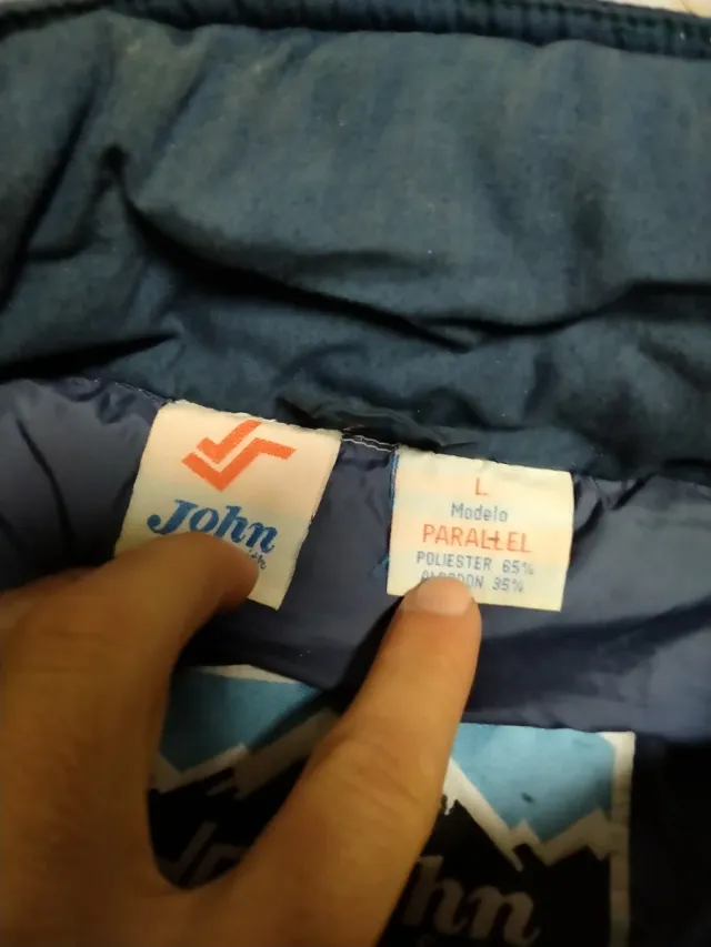 Chaqueta vintage John azul y verde