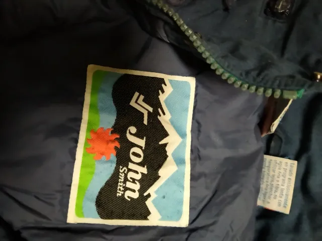 Chaqueta vintage John azul y verde