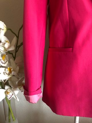 Chaqueta americana Bershka rosa Talla S