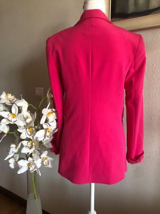 Chaqueta americana Bershka rosa Talla S