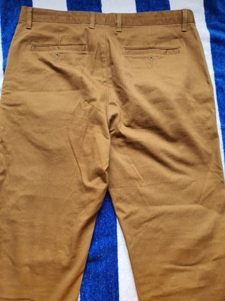 Pantalones caqui marrón Regular Fit Milano 40