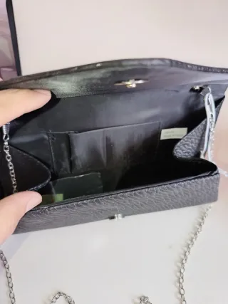 Pochette Nera Elegante Donna Cerimonia