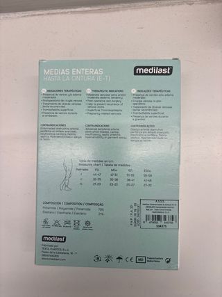 Medias Enteras Medilast Push Up Beige Talla Única