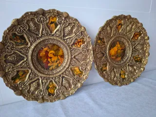 Platos decorativos de bronce