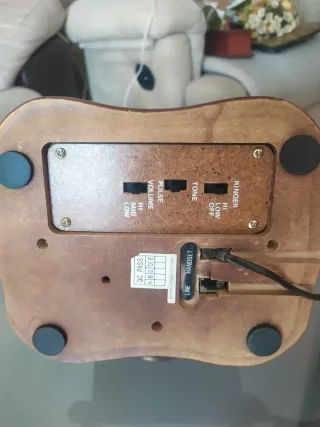 Teléfono Antiguo Madera y Bronce