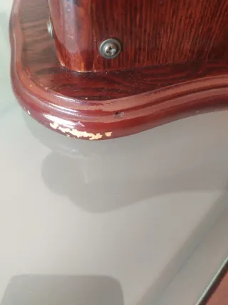 Teléfono Antiguo Madera y Bronce