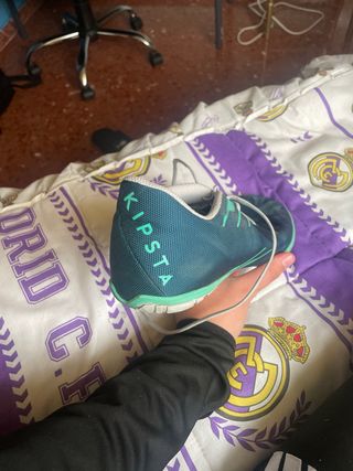 Zapatillas Fútbol Sala Verdes y Turquesa