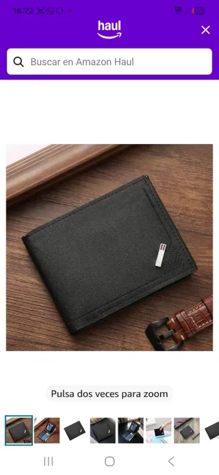 Cartera de hombre negra nuevo a estrenar