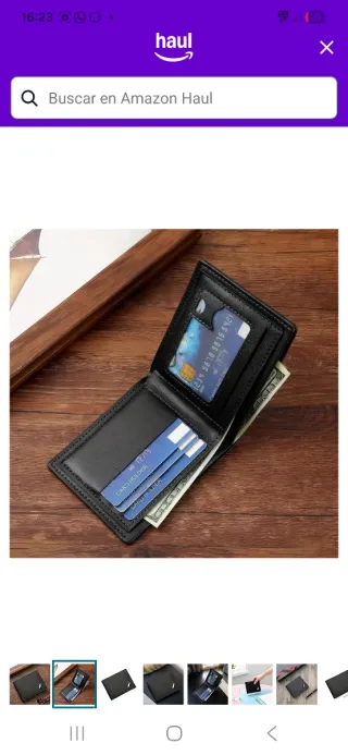 Cartera de hombre negra nuevo a estrenar