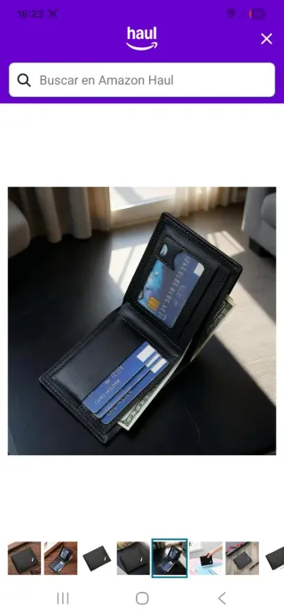 Cartera de hombre negra nuevo a estrenar