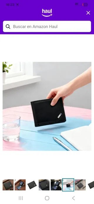 Cartera de hombre negra nuevo a estrenar