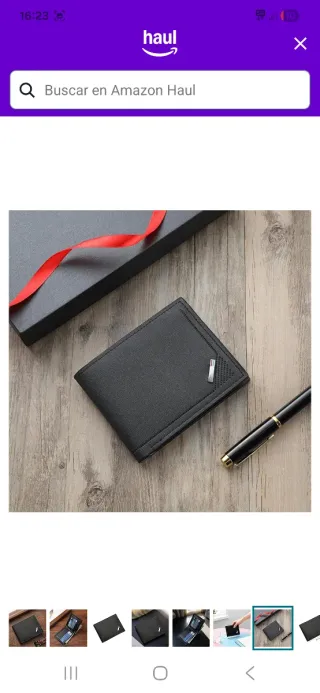 Cartera de hombre negra nuevo a estrenar