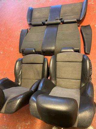 Asientos BMW e46 compact Cuero y Tela