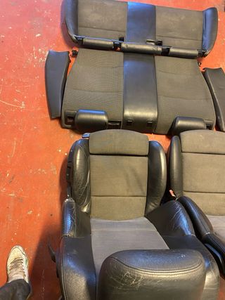 Asientos BMW e46 compact Cuero y Tela