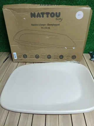 Nattou Cambiador de suave espuma de PU 50x70 Beige