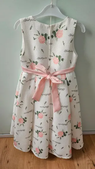 Vestido y chaqueta niña celebración T140