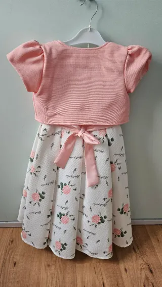 Vestido y chaqueta niña celebración T140
