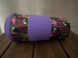 Vaso plástico flamencos multicolor
