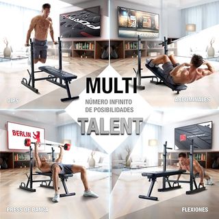 Banco de pesas para gimnasio en casa