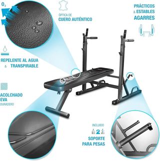 Banco de pesas para gimnasio en casa