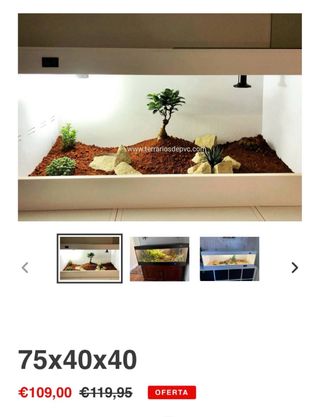 Terrario PVC Blanco y Transparente