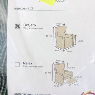 Estoralis Berta | Funda Sillon Orejero de 70 a 110