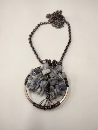 Collar árbol de la vida con Sodalita