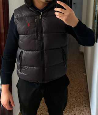 Chaleco negro talla L