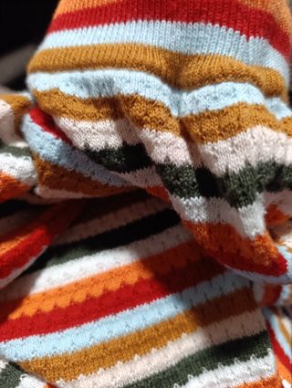 Falda Zara Talla M Rayas Multicolor