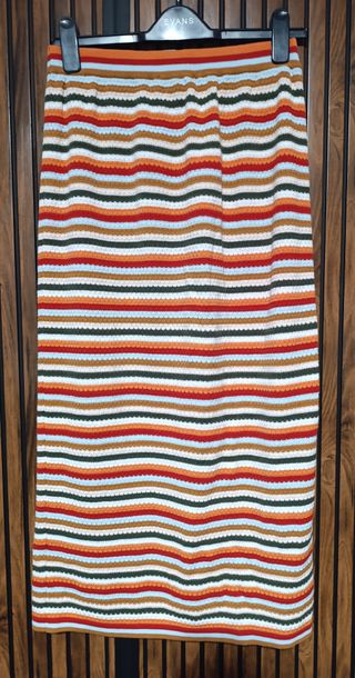 Falda Zara Talla M Rayas Multicolor