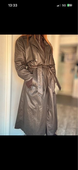 Trench Zara encerado pana