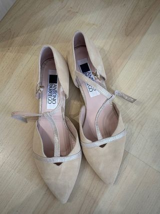 Bailarinas Piel Beige Talla 40