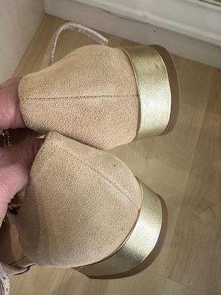 Bailarinas Piel Beige Talla 40