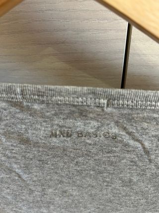 Camiseta gris Mango talla XL