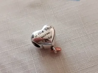 Charm Mamá Corazón Rosa Plata día de la madre
