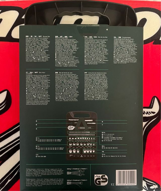 Set de llaves Socket Set Parkside 61 piezas