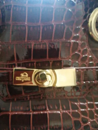 Borsa Carpisa Bordeaux martellata Nuova