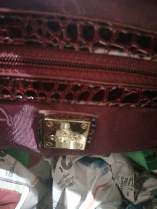 Borsa Carpisa Bordeaux martellata Nuova